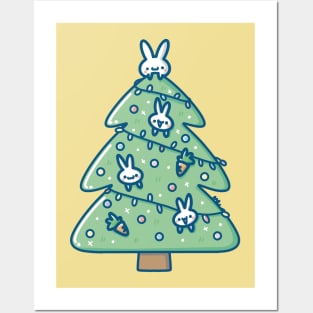 kawaii Christmas tree Posters and Art